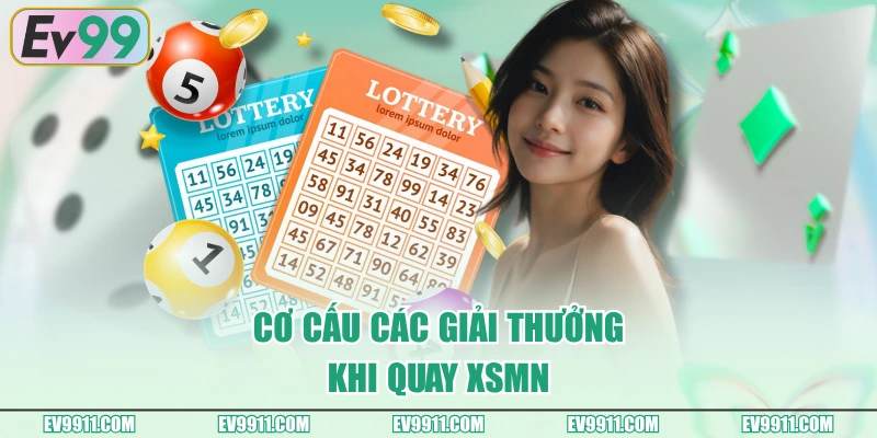 Cơ cấu các giải thưởng khi quay XSMN